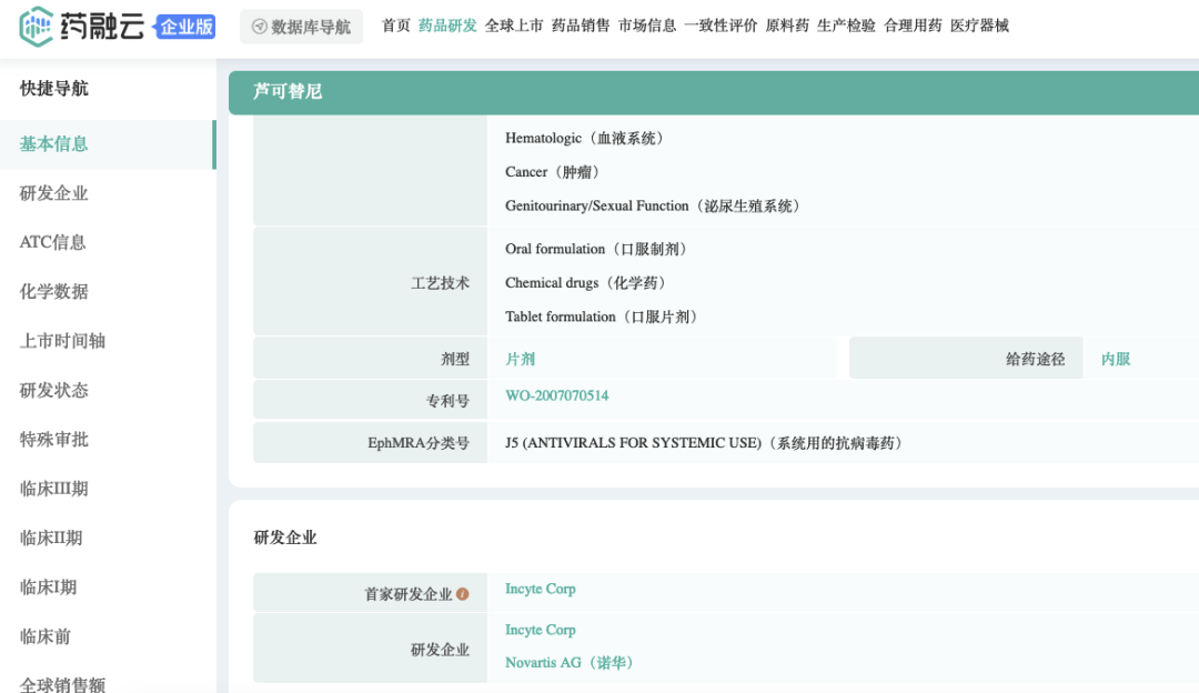 全球制药领域，十大热门被并购工具Incyte：超20年深耕